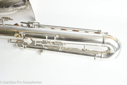 Conn 14M Series 1 Bass Saxophone Overhauled! Original Silver The Best 222163