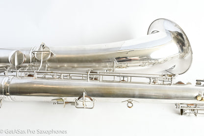 Conn 14M Series 1 Bass Saxophone Overhauled! Original Silver The Best 222163