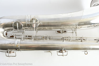 Conn 14M Series 1 Bass Saxophone Overhauled! Original Silver The Best 222163