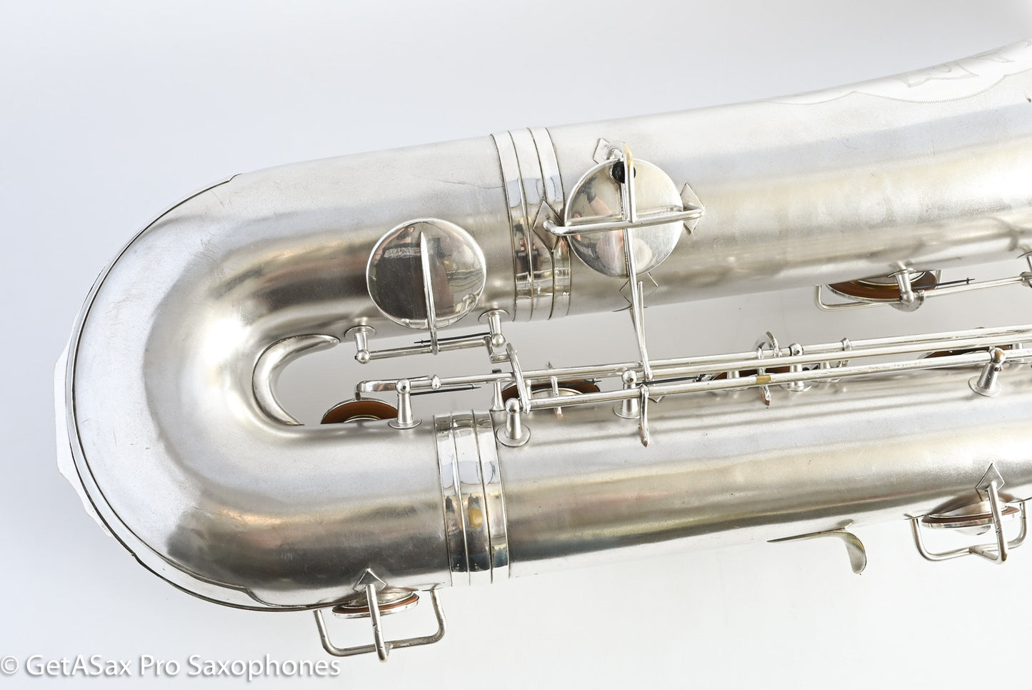 Conn 14M Series 1 Bass Saxophone Overhauled! Original Silver The Best 222163