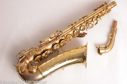 Conn 6M Alto Original Satin Gold Plate Super Rare! Good Pads 253005