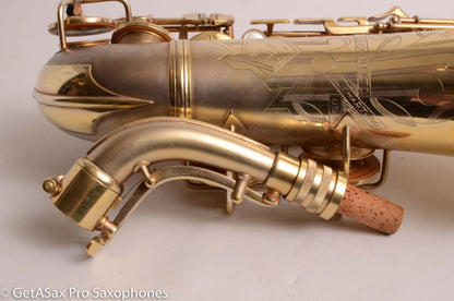 Conn 6M Alto Original Satin Gold Plate Super Rare! Good Pads 253005