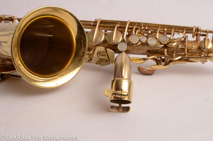 Conn 6M Alto Original Satin Gold Plate Super Rare! Good Pads 253005