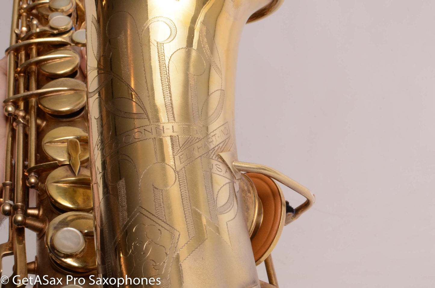 Conn 6M Alto Original Satin Gold Plate Super Rare! Good Pads 253005