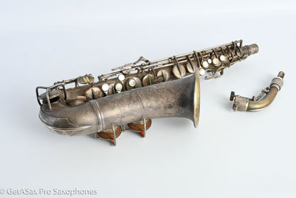 Conn 6M Transitional Alto Art Deco Satin Silver w/ new ProTec 245604