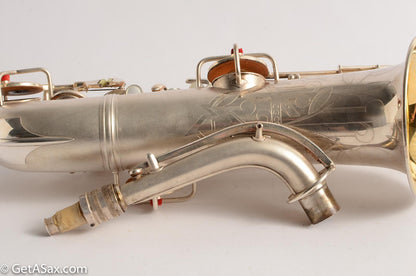 Conn 8M C Melody with Naked Lady Engraving 1937 Silver Near Mint