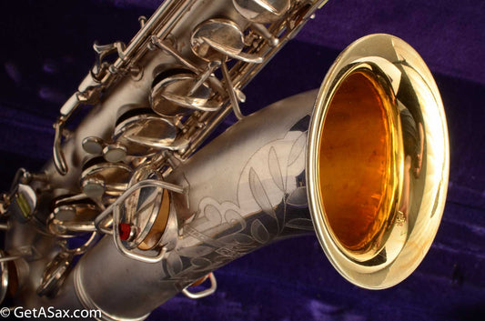 Conn 8M C Melody with Naked Lady Engraving 1937 Silver Near Mint