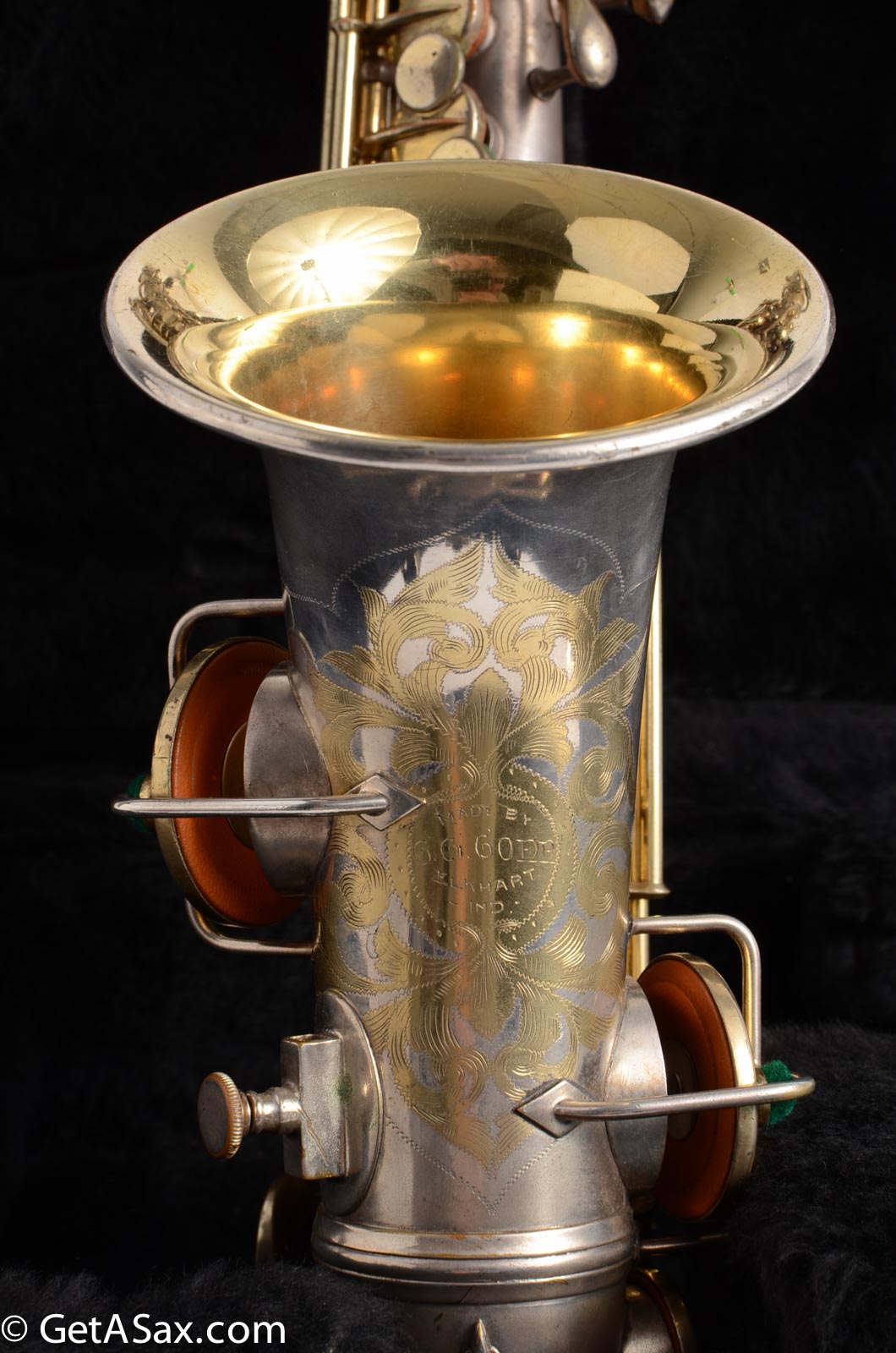 Conn Curved Soprano Silver with Gold Keys to High F