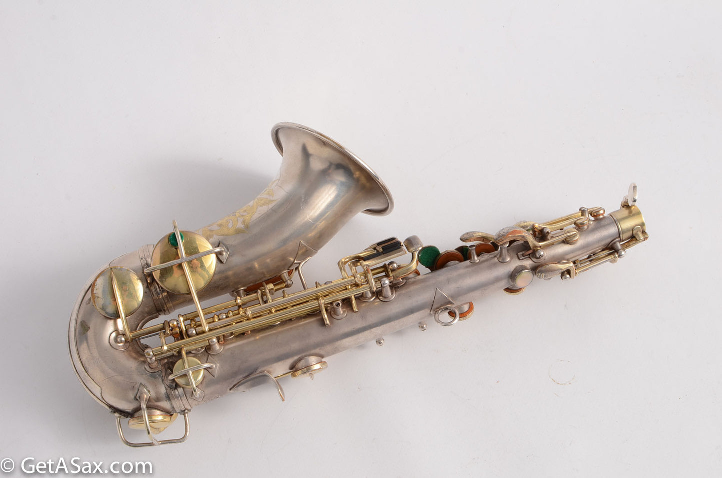 Conn Curved Soprano Silver with Gold Keys to High F