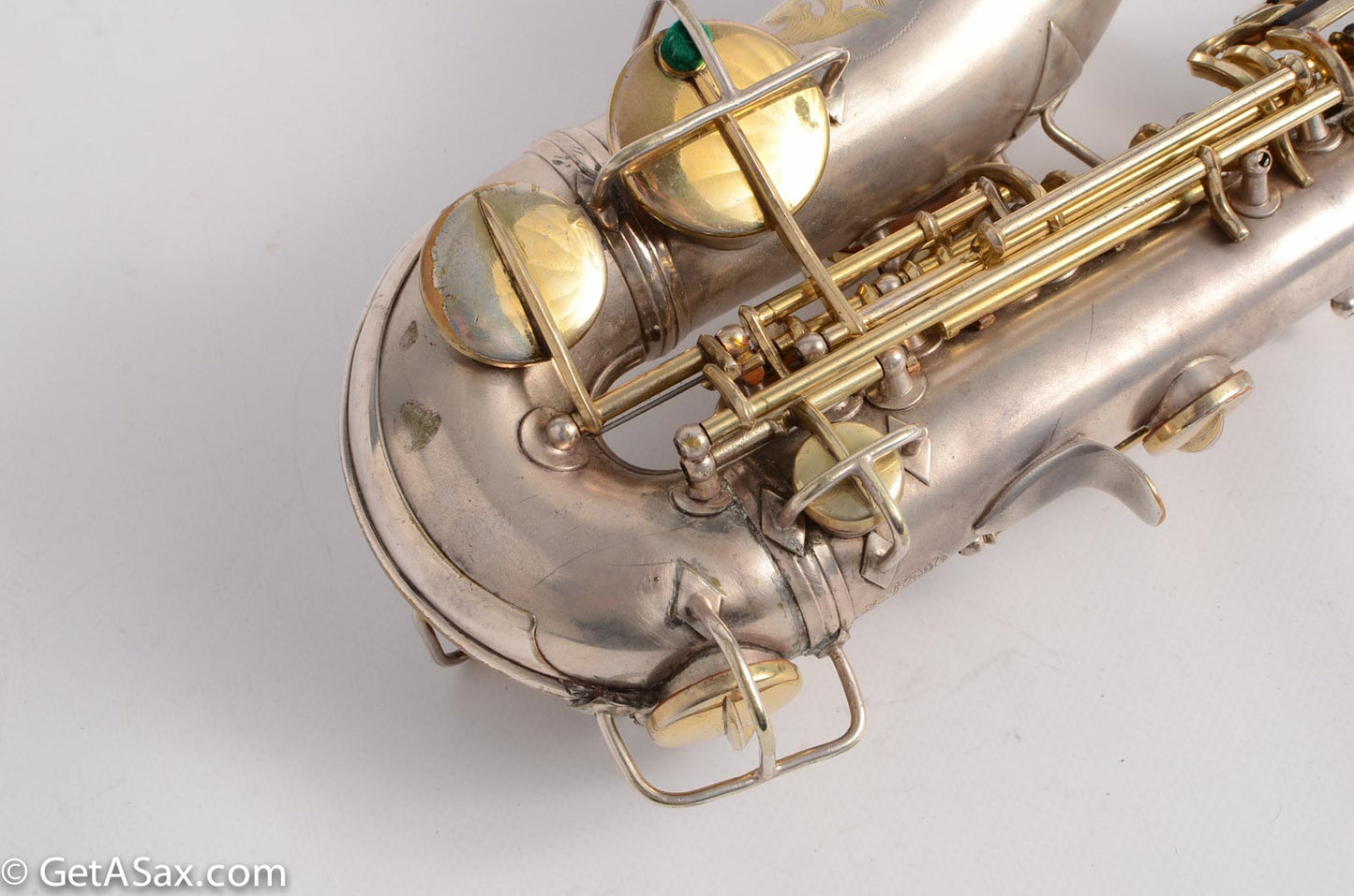 Conn Curved Soprano Silver with Gold Keys to High F