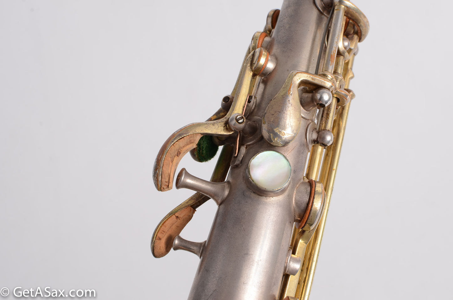 Conn Curved Soprano Silver with Gold Keys to High F