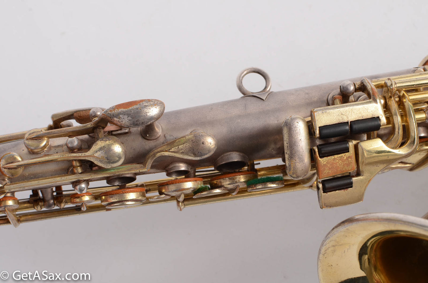 Conn Curved Soprano Silver with Gold Keys to High F