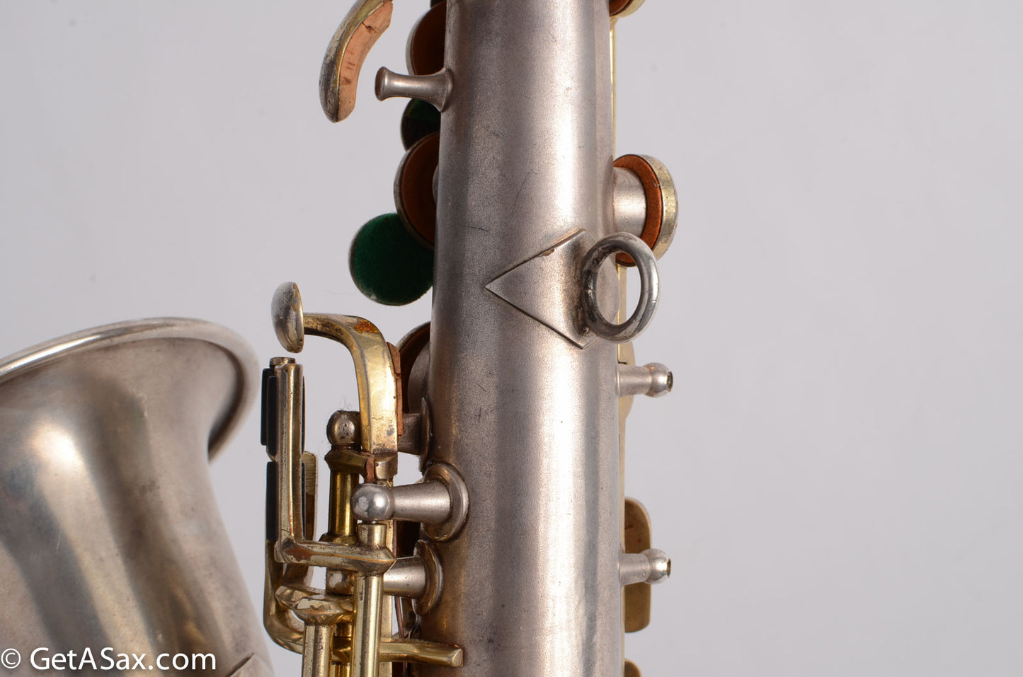 Conn Curved Soprano Silver with Gold Keys to High F