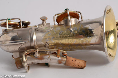 Conn Curved Soprano Silver with Gold Keys to High F