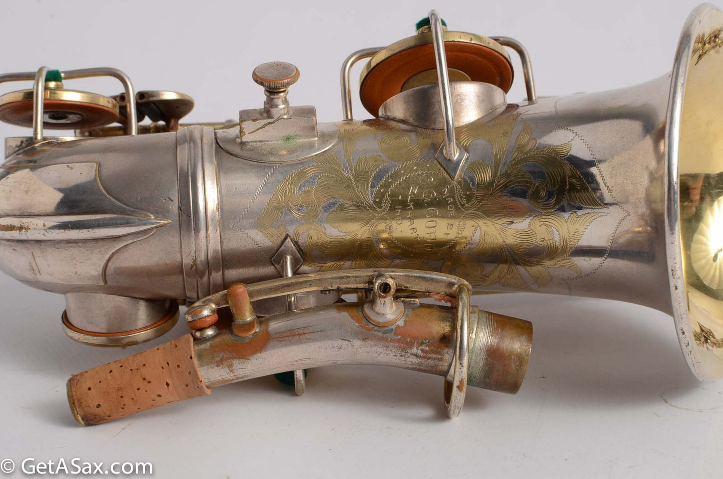 Conn Curved Soprano Silver with Gold Keys to High F