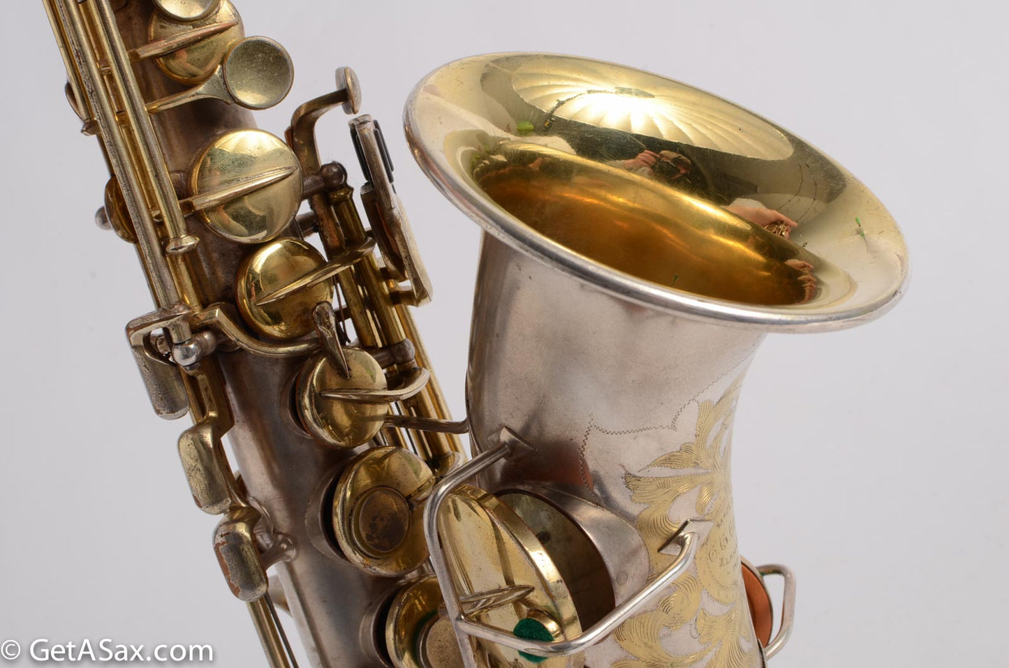 Conn Curved Soprano Silver with Gold Keys to High F