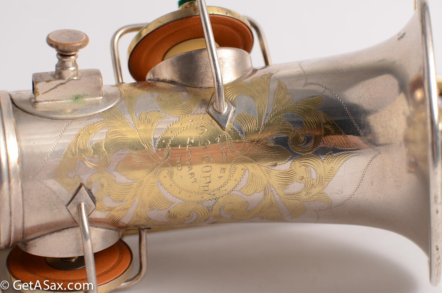 Conn Curved Soprano Silver with Gold Keys to High F