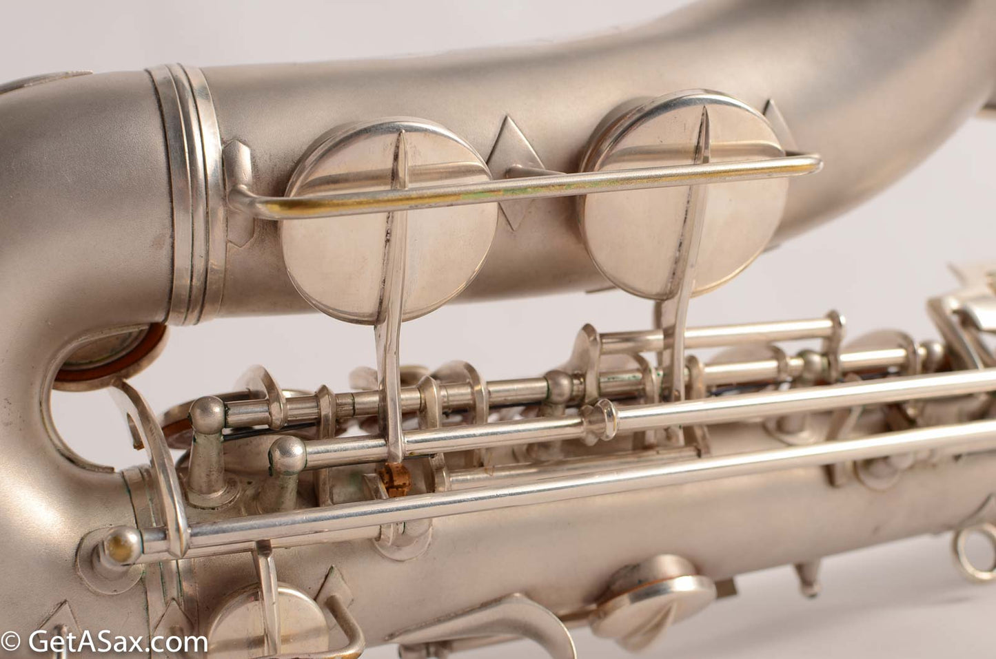 Conn F Mezzo Soprano Saxophone Near Mint Original Silver Plate!