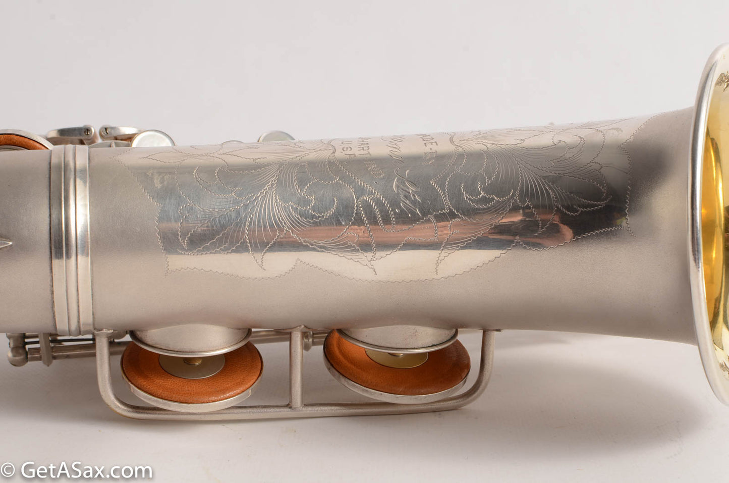 Conn F Mezzo Soprano Saxophone Near Mint Original Silver Plate!