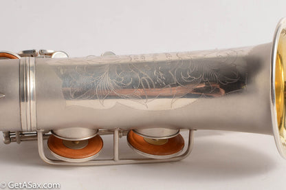 Conn F Mezzo Soprano Saxophone Near Mint Original Silver Plate!
