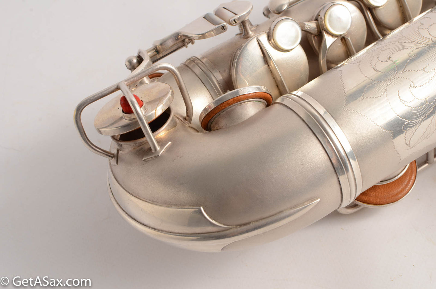 Conn F Mezzo Soprano Saxophone Near Mint Original Silver Plate!