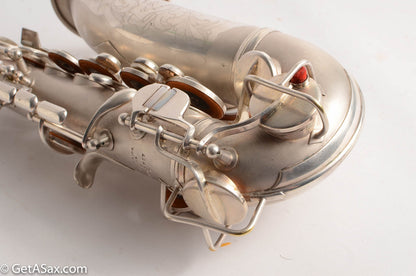 Conn F Mezzo Soprano Saxophone Near Mint Original Silver Plate!