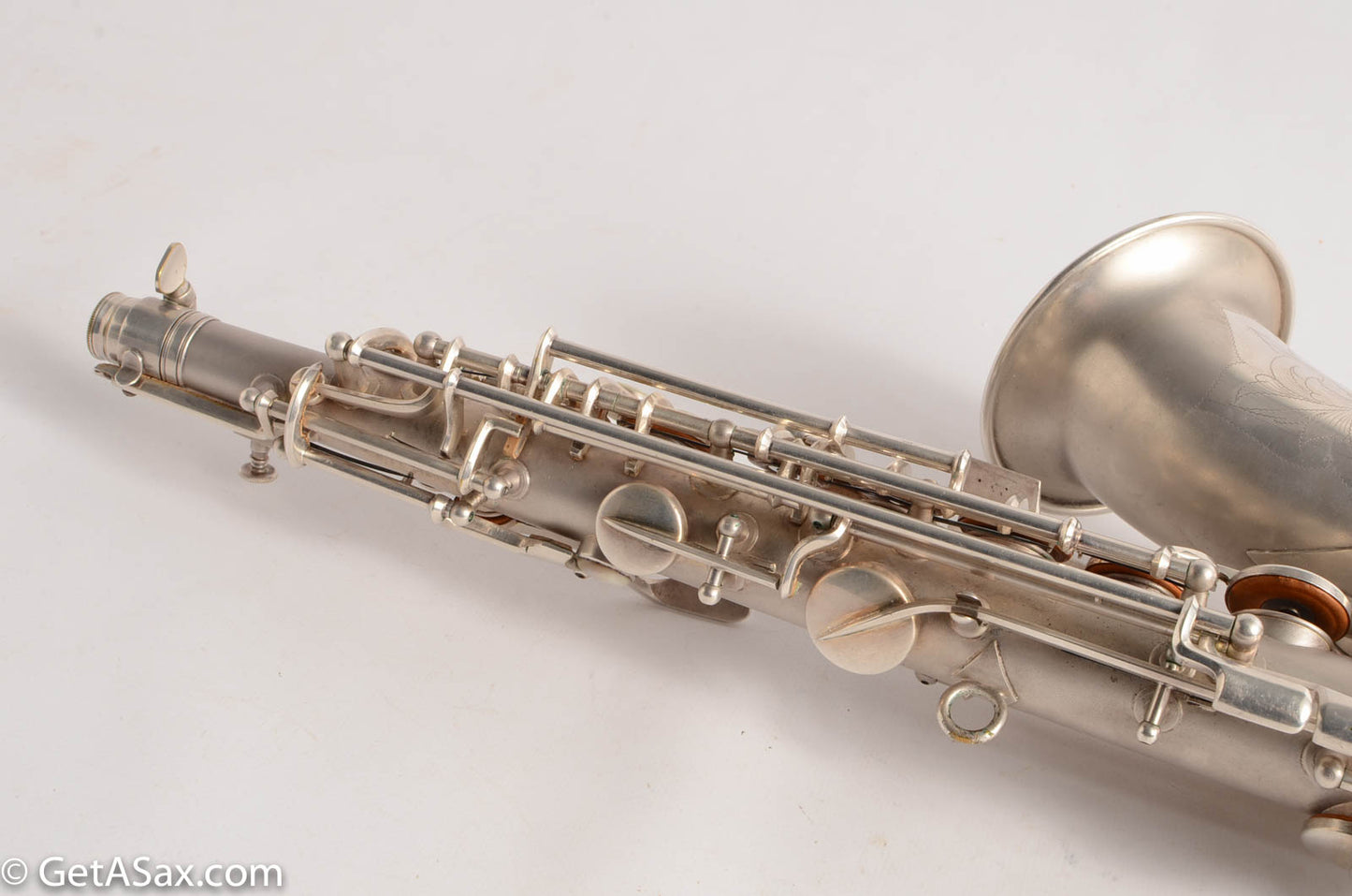 Conn F Mezzo Soprano Saxophone Near Mint Original Silver Plate!