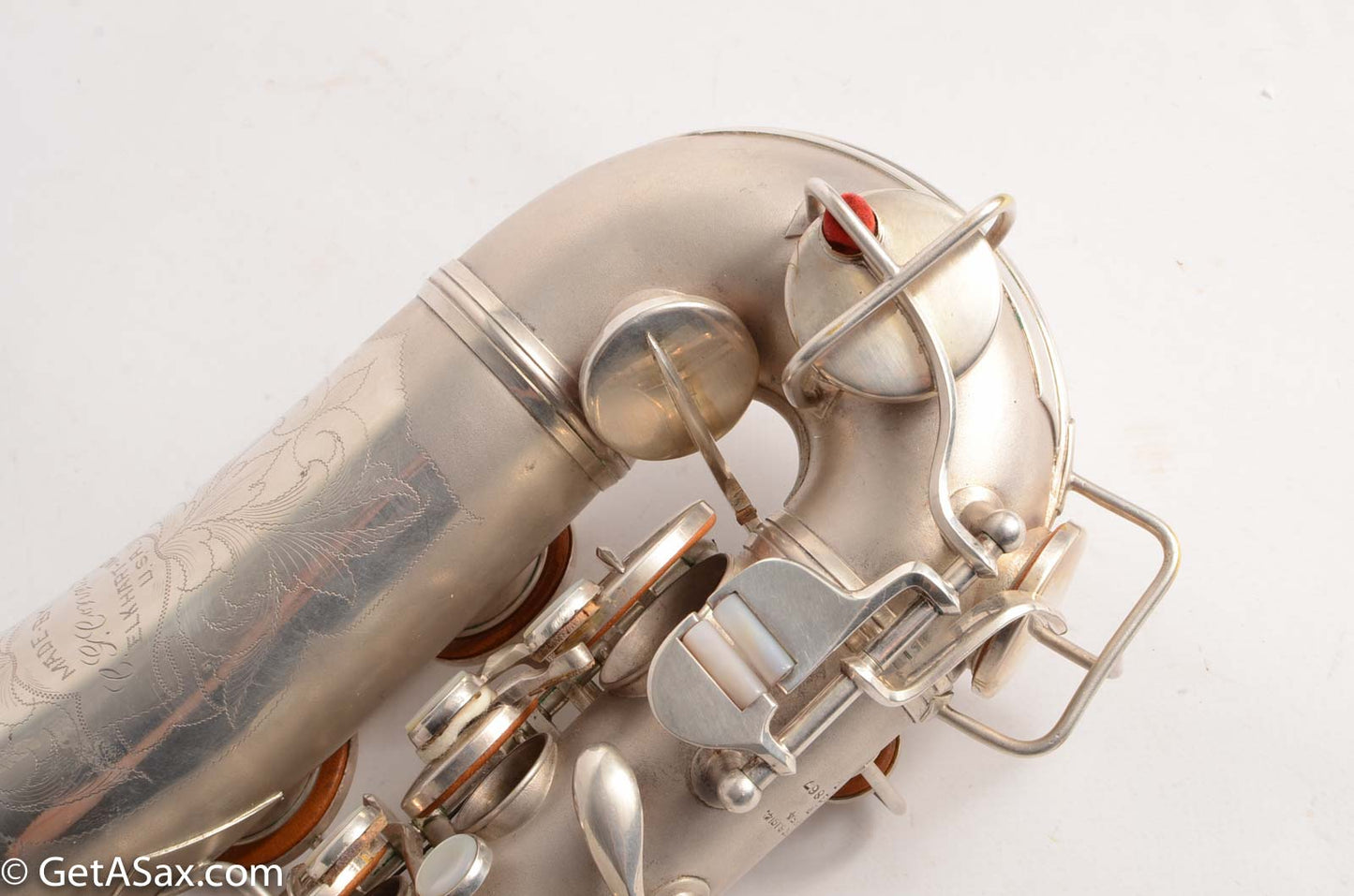 Conn F Mezzo Soprano Saxophone Near Mint Original Silver Plate!