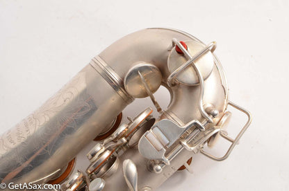 Conn F Mezzo Soprano Saxophone Near Mint Original Silver Plate!