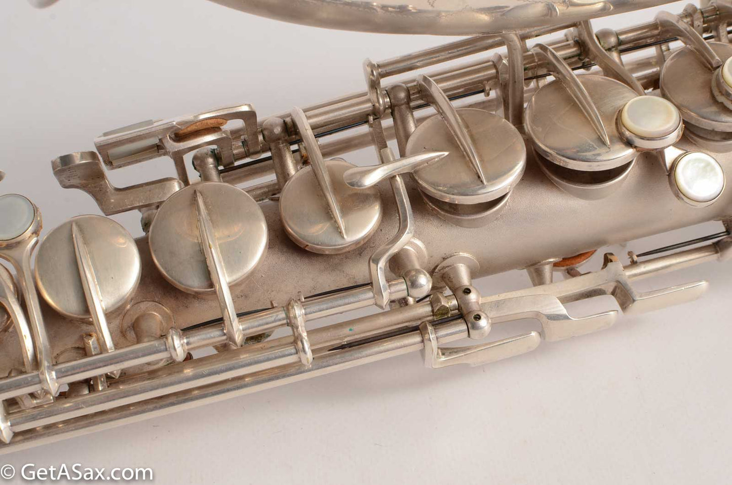 Conn F Mezzo Soprano Saxophone Near Mint Original Silver Plate!