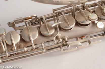 Conn F Mezzo Soprano Saxophone Near Mint Original Silver Plate!