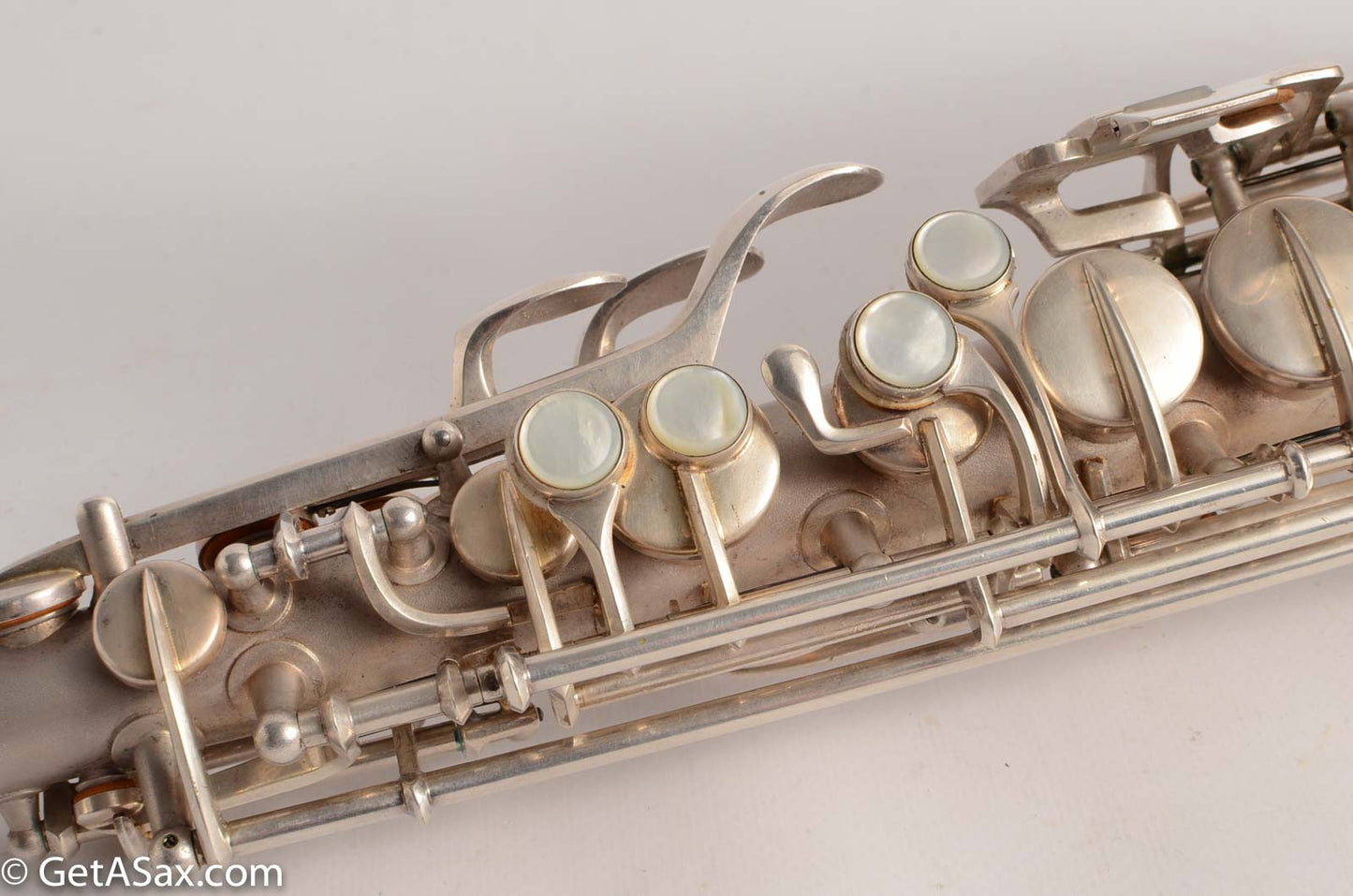 Conn F Mezzo Soprano Saxophone Near Mint Original Silver Plate!