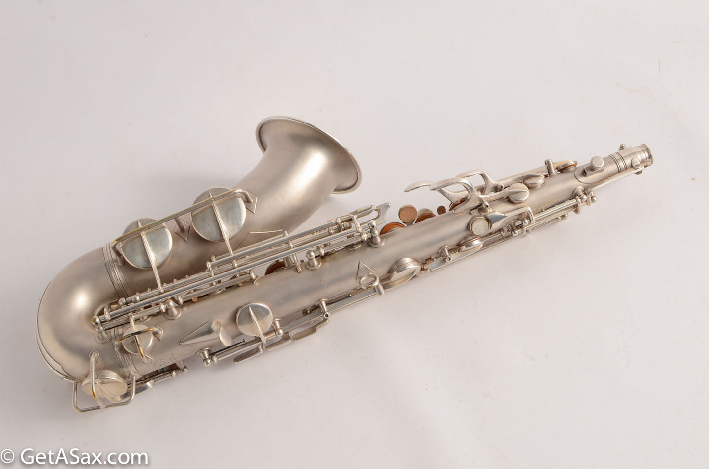 Conn F Mezzo Soprano Saxophone Near Mint Original Silver Plate!