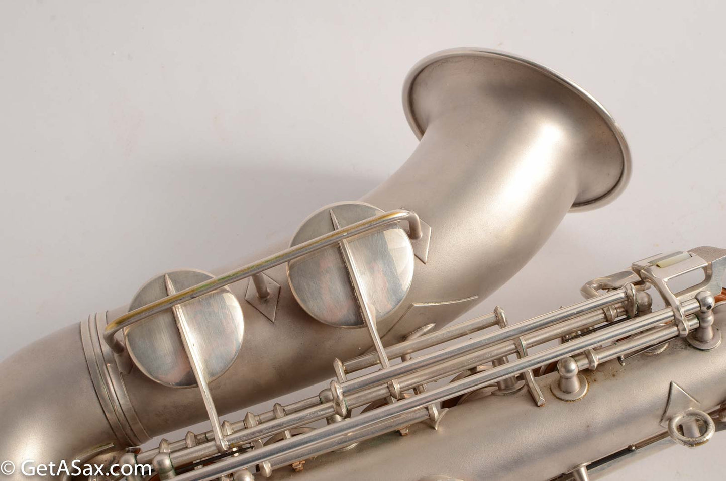 Conn F Mezzo Soprano Saxophone Near Mint Original Silver Plate!
