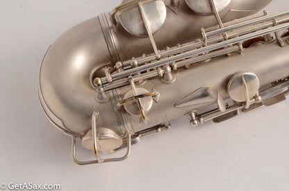 Conn F Mezzo Soprano Saxophone Near Mint Original Silver Plate!