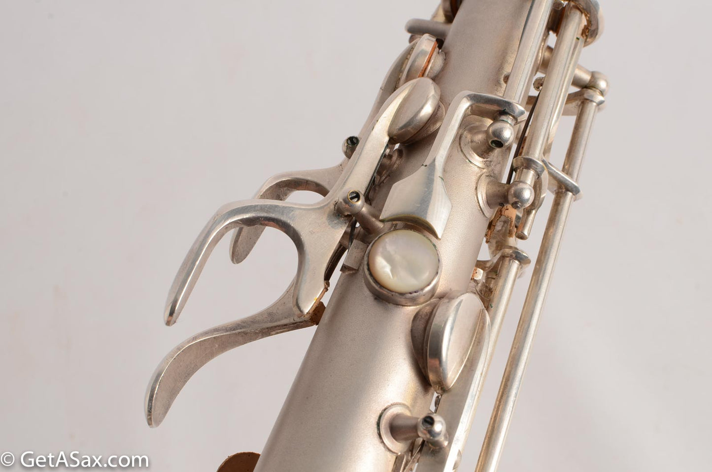 Conn F Mezzo Soprano Saxophone Near Mint Original Silver Plate!