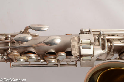Conn F Mezzo Soprano Saxophone Near Mint Original Silver Plate!