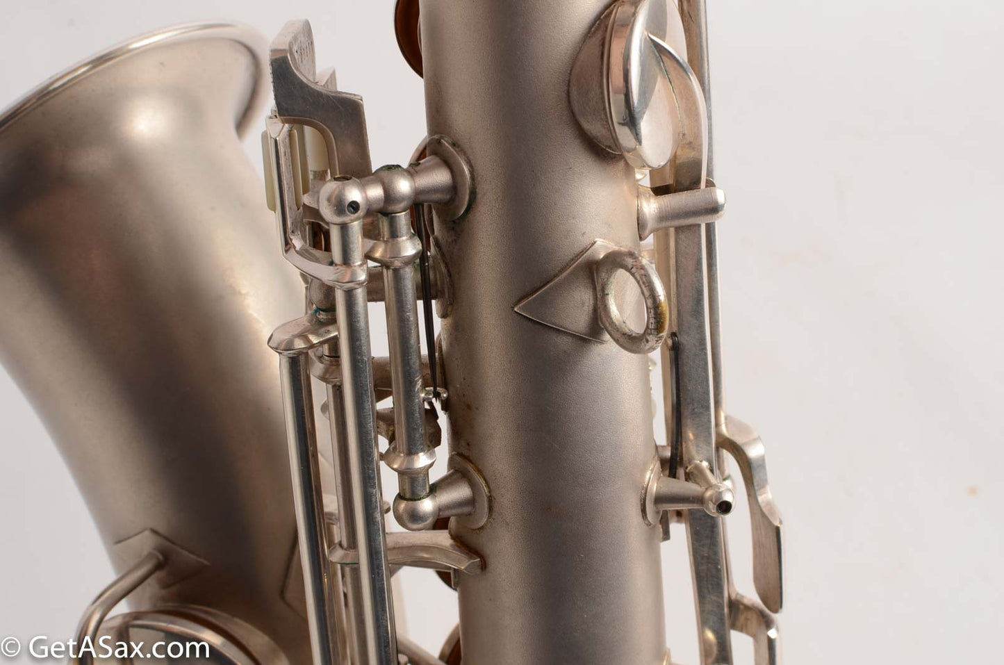 Conn F Mezzo Soprano Saxophone Near Mint Original Silver Plate!