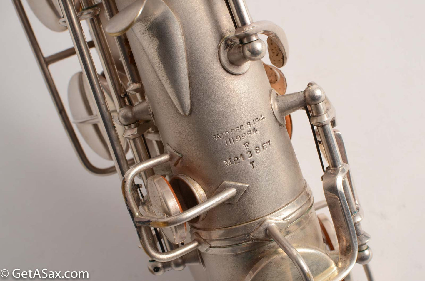 Conn F Mezzo Soprano Saxophone Near Mint Original Silver Plate!