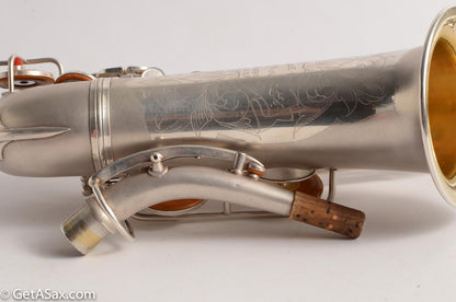 Conn F Mezzo Soprano Saxophone Near Mint Original Silver Plate!
