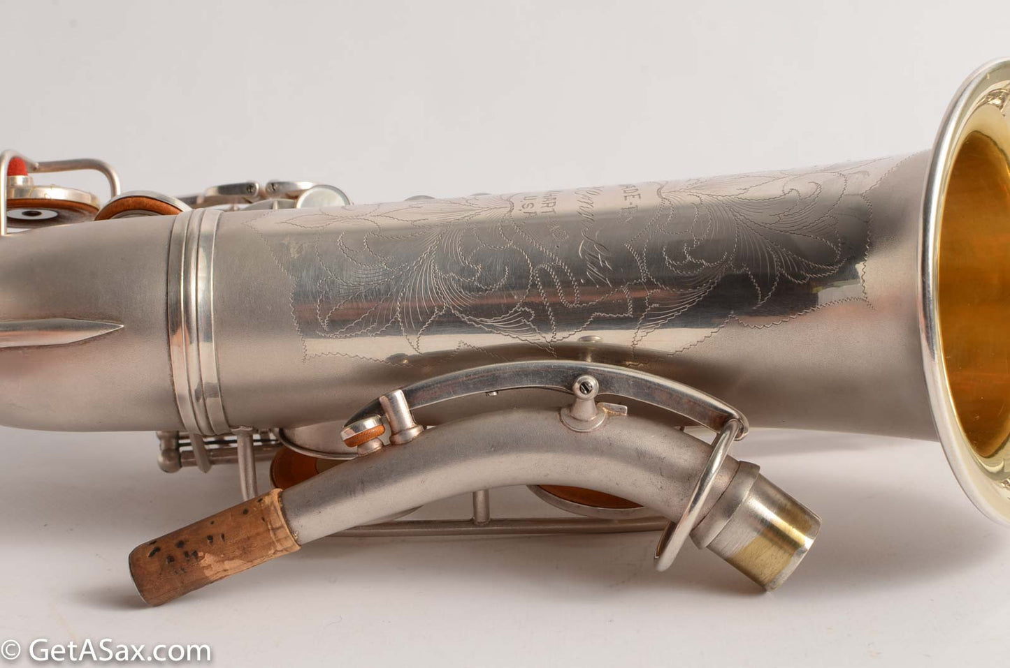 Conn F Mezzo Soprano Saxophone Near Mint Original Silver Plate!