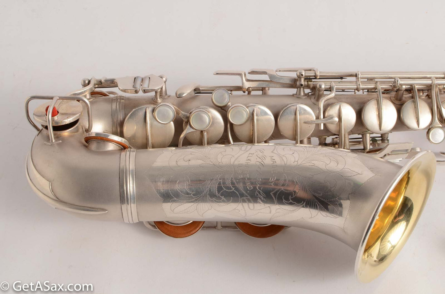 Conn F Mezzo Soprano Saxophone Near Mint Original Silver Plate!