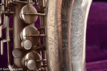 Conn F Mezzo Soprano Saxophone Near Mint Original Silver Plate!