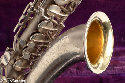 Conn F Mezzo Soprano Saxophone Near Mint Original Silver Plate!