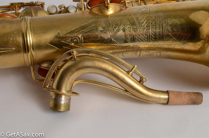 Conn Art Deco Transitional Tenor Original Gold Plate 238xxx Overhauled!
