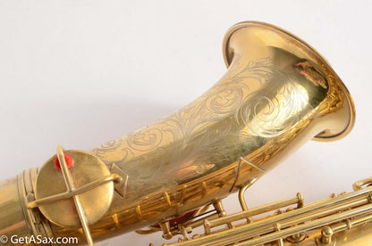 Conn New Wonder 1 Alto Original Burnished Gold Plate Portrait 84738