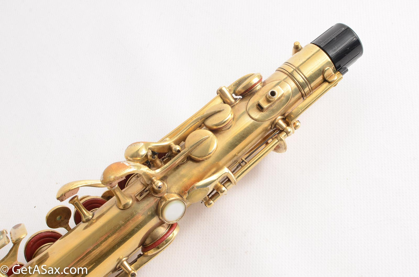 Conn New Wonder 1 Alto Original Burnished Gold Plate Portrait 84738