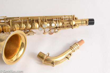 Conn New Wonder 1 Alto Original Burnished Gold Plate Portrait 84738
