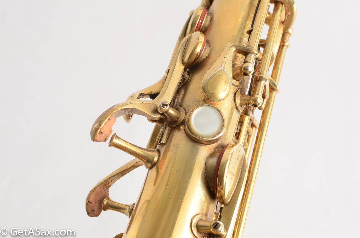Conn New Wonder 1 Alto Original Burnished Gold Plate Portrait 84738