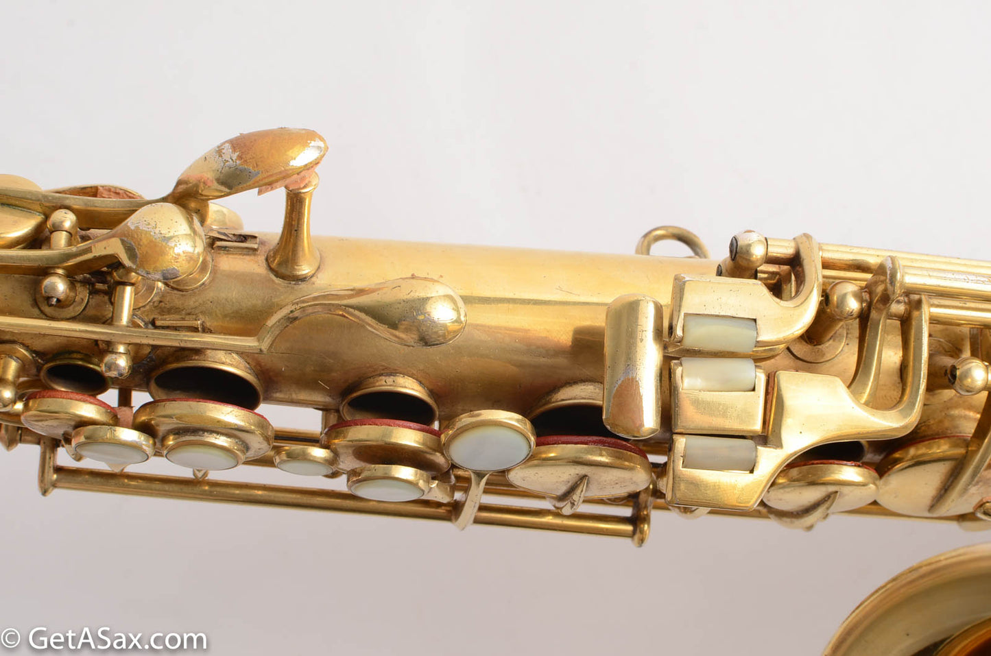 Conn New Wonder 1 Alto Original Burnished Gold Plate Portrait 84738